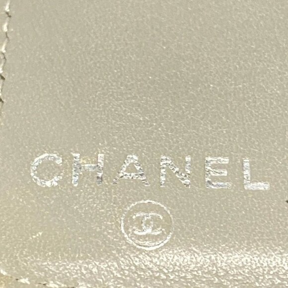 CHANEL - Gray Leather Long Wallet - Picture 10 of 13